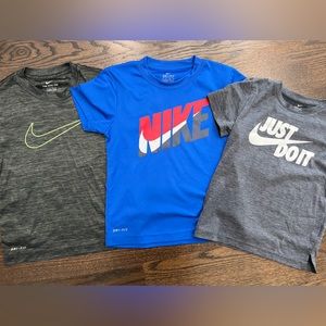 3-Pack, Nike Dri-Fit Tees, Size 7